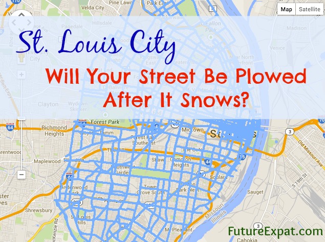 St Louis City snow routes with caption